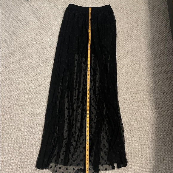 Elegant Black Polka Dot Skirt by ASTR - Picture 5 of 5